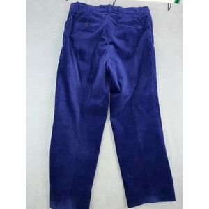 Polo Golf Ralph Lauren Mens Blue Corduroy Straight Leg Pants 32X24 Wide Wale